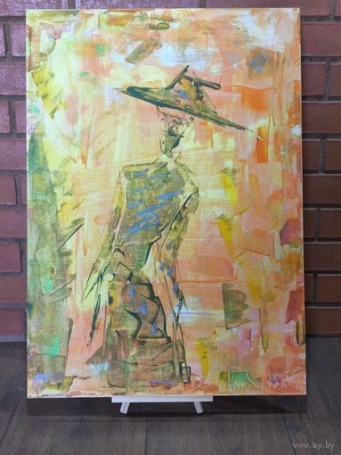 Картина " Дама в шляпе"