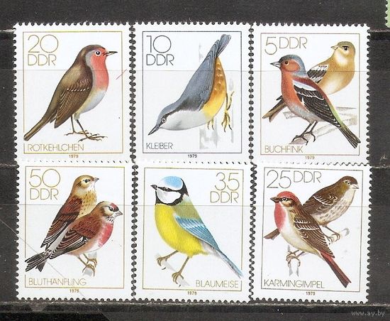 ФФ1 ГДР 1979 Птицы