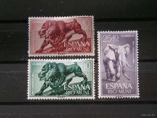 Испанская Рио Муни 1961 Обезьяны, Слон