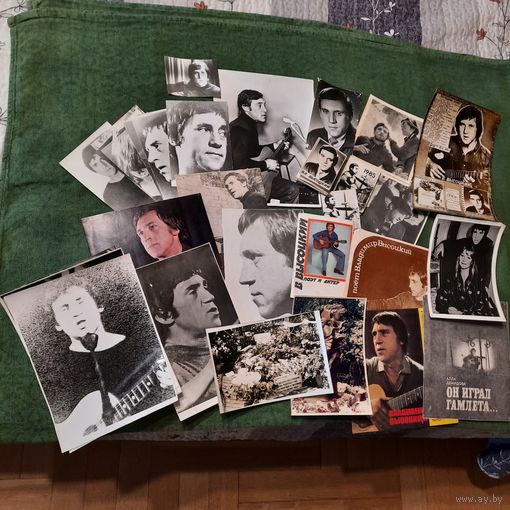 Самиздат: "Менестрель"- специальный выпуск - август-сентябрь 1980г. (на смерть Высоцкого) + коллекция фотографий, рукописных и печатных материалов о Высоцком 1977-1990гг. СССР, БССР, Польша.