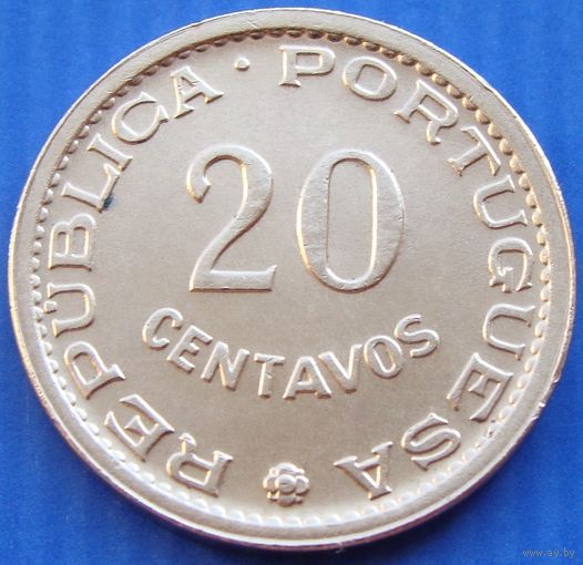 Сан-Томе и Принсипи. 20 сентаво 1971 год KM#16.2   Тираж: 750.000 шт