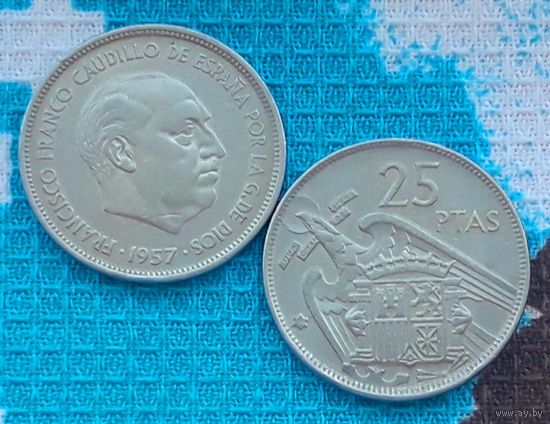 Испании 25 птас. Франко.