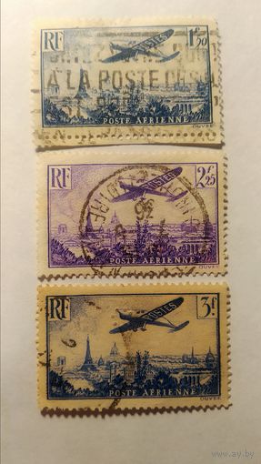 ФРАНЦИЯ\89н\ 1936 Авиапочта Авиация Самолет  кц22ми