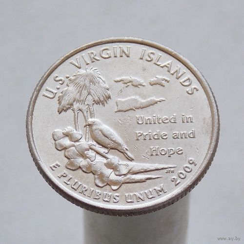 США 25 центов 2009 D Американские Виргинские острова