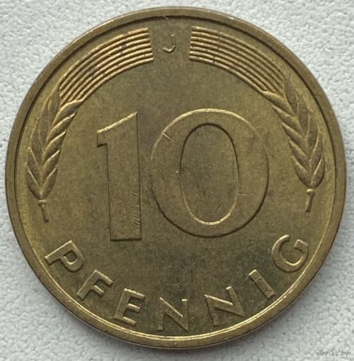 Германия 10 пфеннигов 1995 г. J