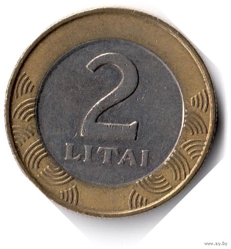 Литва. 2 лита. 1999 г.