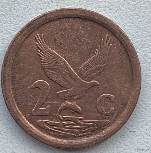 ЮАР 2 цента 1992 г.