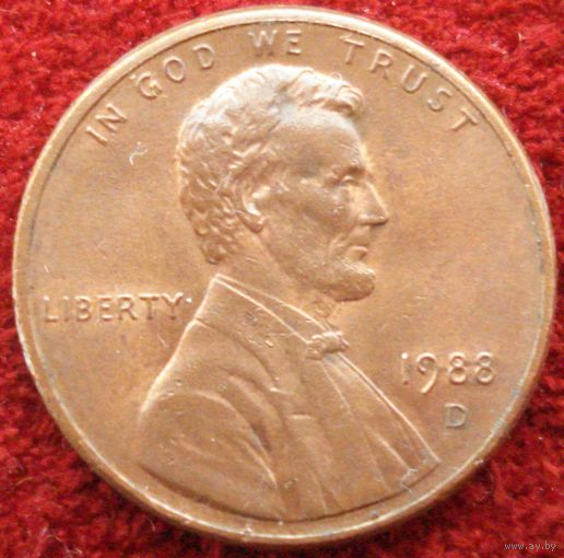 20:  1 цент 1988 D США