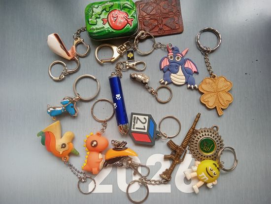 Брелоки разные 14 шт. (цена за все)