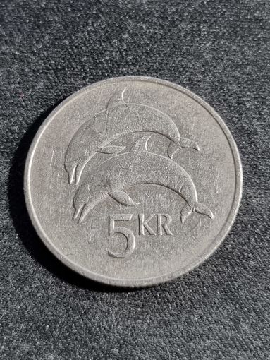 Исландия 5 крон 1992
