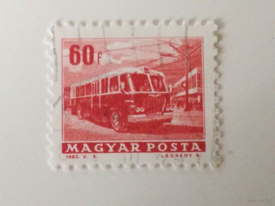 Венгрия 1963. Транспортные средства Венгрии. Стандартный выпуск