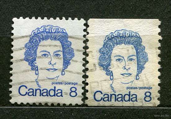 Королева Елизавета II. Стандартный выпуск. Канада. 1973. Серия 2 марки