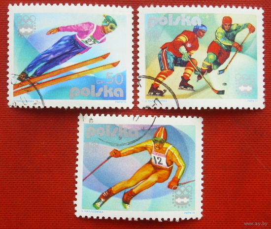Польша. Спорт. ( 3 марки ) 1976 года. 2-8.