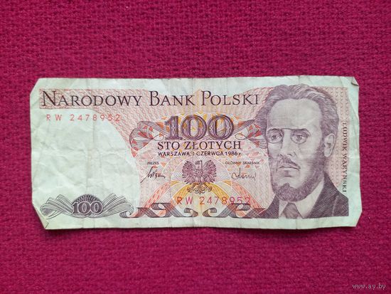 Польша 100 злотых 1982 г. RW 2478952