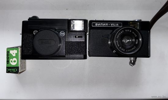 Лот пленочных фотоаппаратов из СССР с рубля