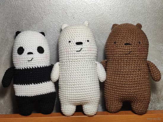 We are bears (Вся правда о медведях) Плюшевая вязаная мягкая игрушка амигуруми медведь интерьер ручная работа handmade кукла