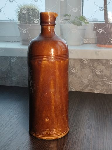 Керамическая бутылка Франция до 1917г