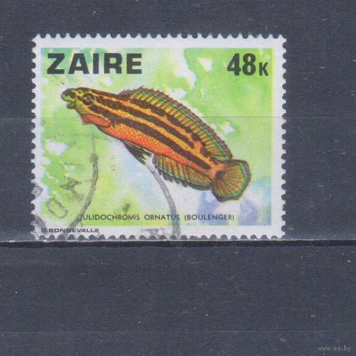 [6] Заир 1978. Фауна.Рыба.48 к. Гашеная марка.