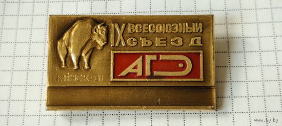 IX всесоюзный съезд АГЭ. Минск 1981 год