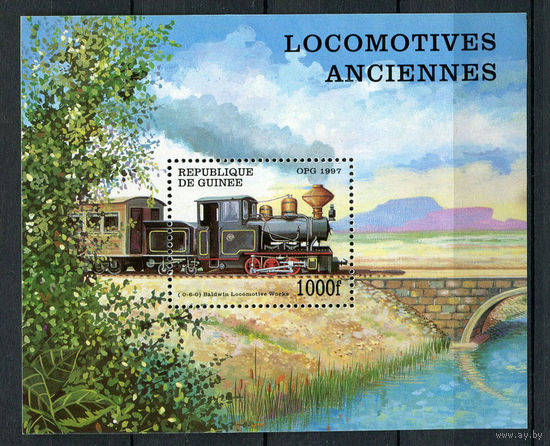 Гвинея - 1997 - Локомотивы - [Mi. bl. 512] - 1 блок. MNH.