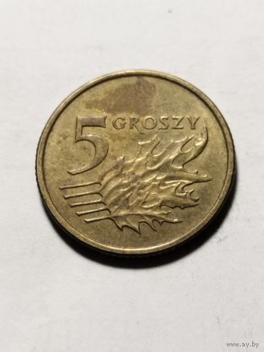 Польша 5 грош 2007