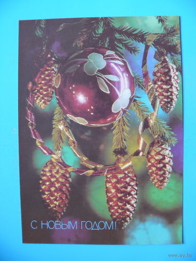 Костенко П.(фото), С Новым годом! 1990, чистая.