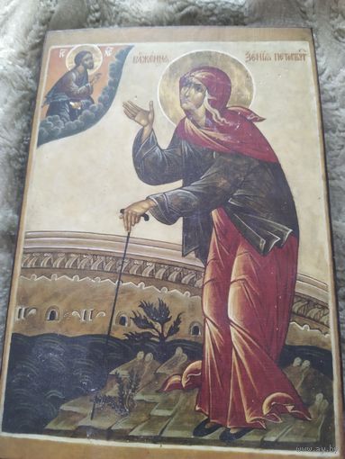 Икона Ксения Петербургская деревянная 28/24