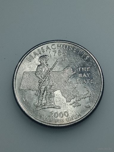 США 25 центов 2000 года . D