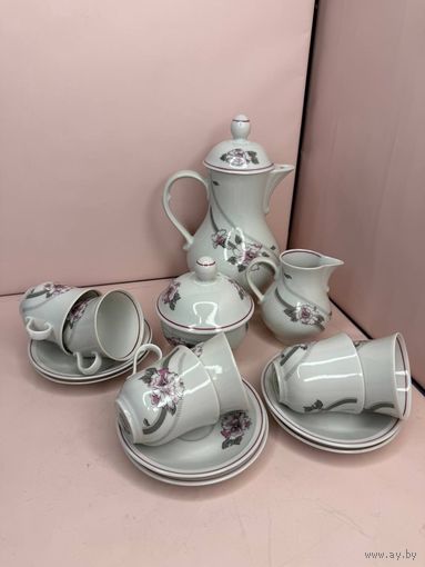 Старт с 1 рубля!  Кофейный сервиз Freiberger Porzellan 80ые года made in GDR! Подписывайтесь, большое количество товара по приемлемым ценам !!!