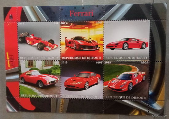 Серия блоков АВТОМОБИЛИ ТЕХНИКА MNH