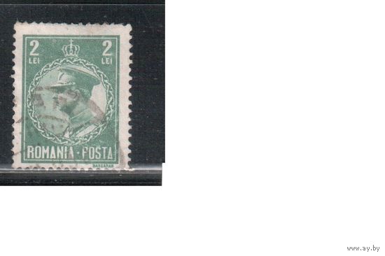 Румыния-1930, (Мих.378)  гаш.  ,Стандарт,  Король Карл II, (1)