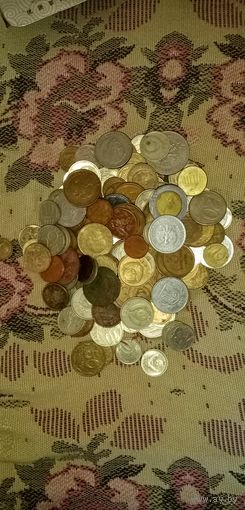 Монеты риа. Россия. СССР. Европа.больше 200 шт.