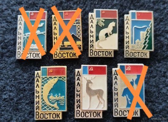Дальний Восток РСФСР. Сборный лот. Цена за один значок. (А-6)
