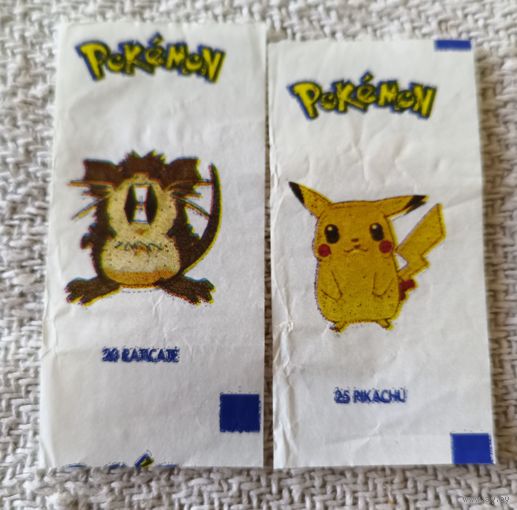Pokemon(покемон) вкладыш от жвачки