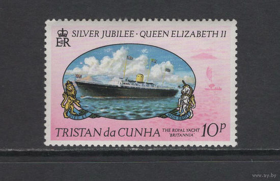 Корабли Остров Тристан-да-Кунья 1977** Королевская яхта Британия HMY Britannia