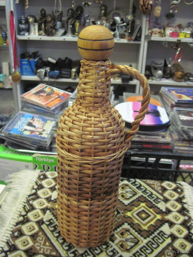 Бутылка в оплетке, кувшин. 33 см.