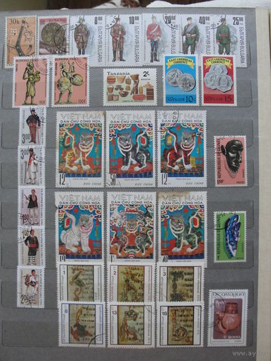 Продажа коллекции с 1 рубля! Культура и искусство на почтовых марках мира.