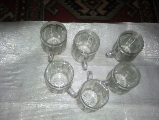 Кружки пивные мини ссср лот 6 штук