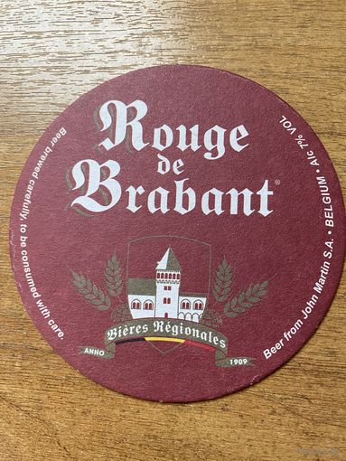 Подставка под пиво Blanche de Brabant /Бельгия/