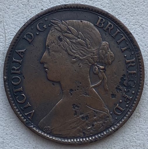 Великобритания 1 фартинг 1860 г. Виктория