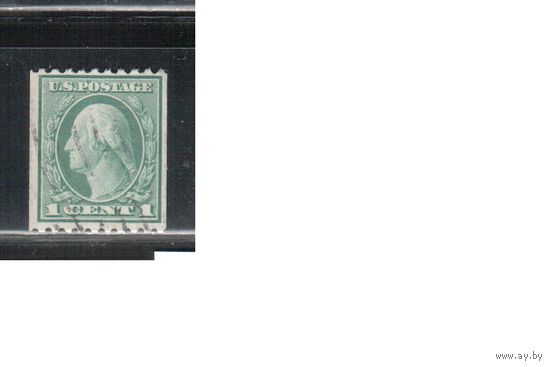 США-1915, (Скотт.448), гаш. , Стандарт, Президенты,Вашингтон,