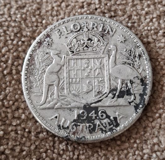 Австралия 1 флорин 1946 Георг VI