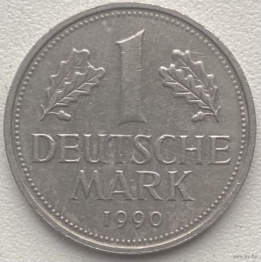 Германия 1 марка 1990 г. A