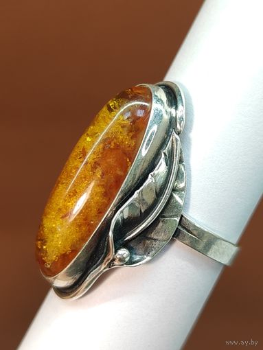 Советское Серебряное кольцо 925 пр. размер 18 мм. С рубля