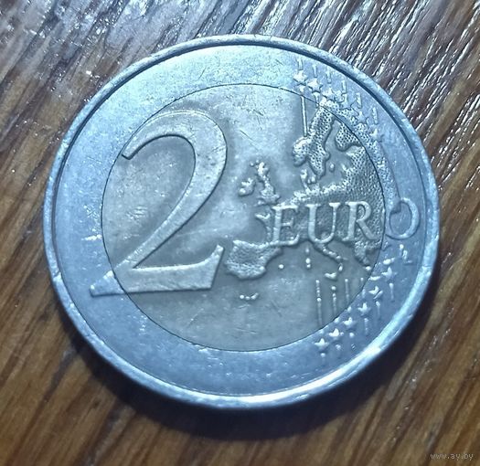 Франция, 2 евро 2010 года, 70 лет речи Шарля де Голля (Ко всем французам)