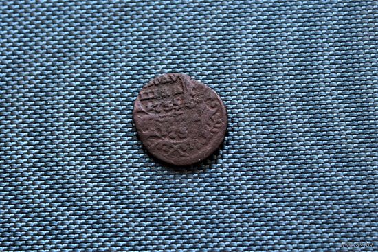 Полушка 1735 года  брак двойной удар с двумя датами