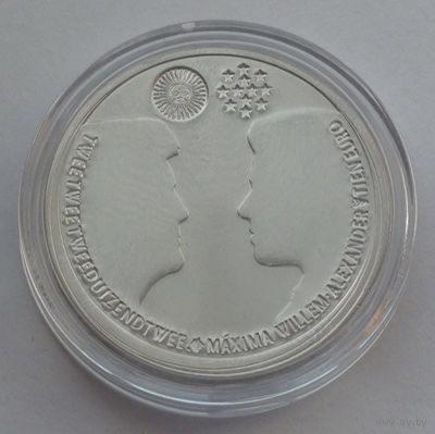 Нидерланды 10 евро, 2002, Королевская свадьба