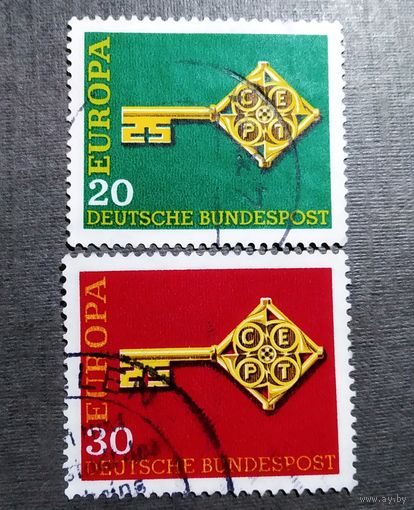 Марки Германия 1968 год Европа СЕРТ