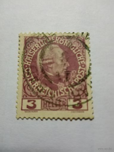 Австрия 1908  3 геллера
