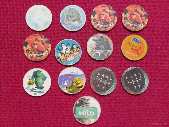 Фишки кепсы caps сборка. Цена за все фишки.